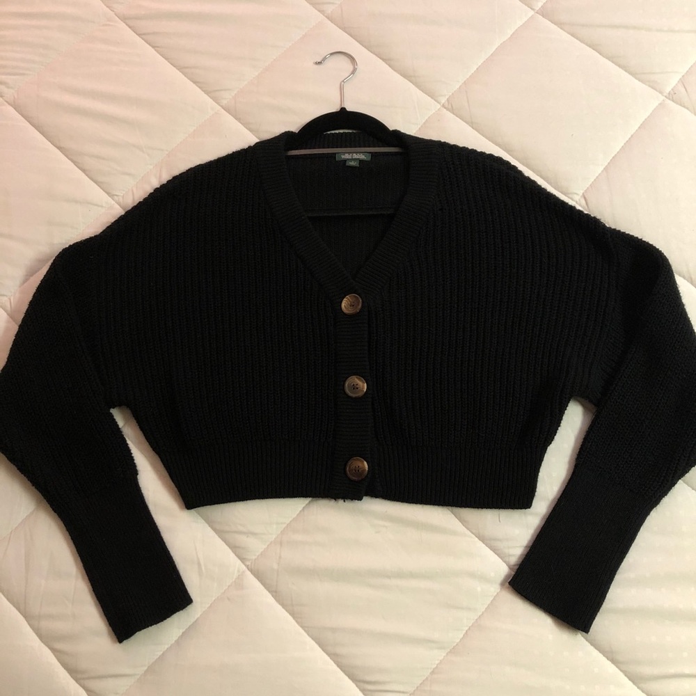 WILD FABLE Super Cropped Chunky Cardigan